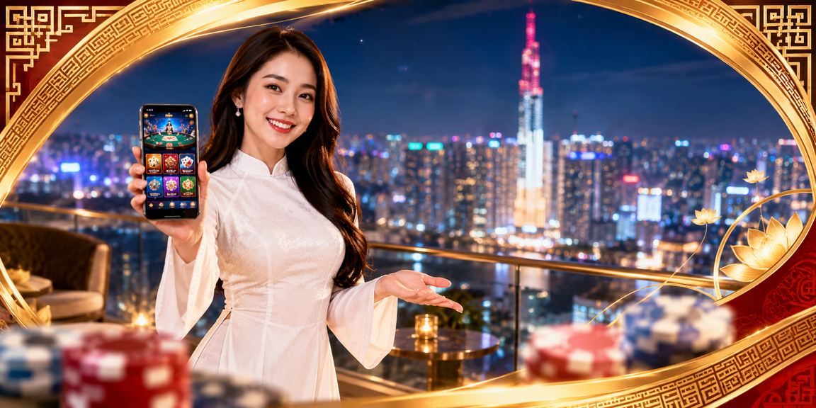 Người chơi bài tại Thành phố Hồ Chí Minh trong trang phục áo dài truyền thống