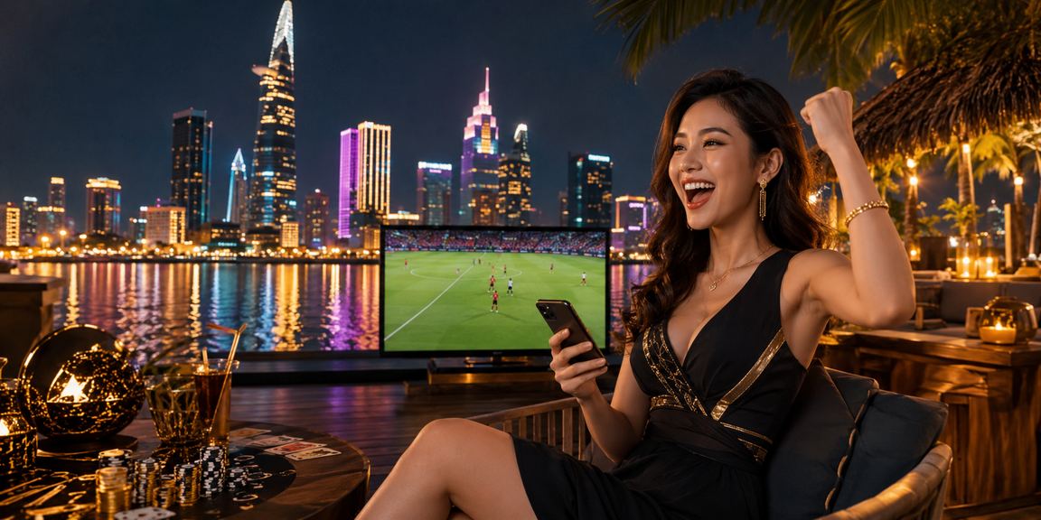 Người chơi TP.HCM xem phân tích card game và casino dưới ánh đèn neon