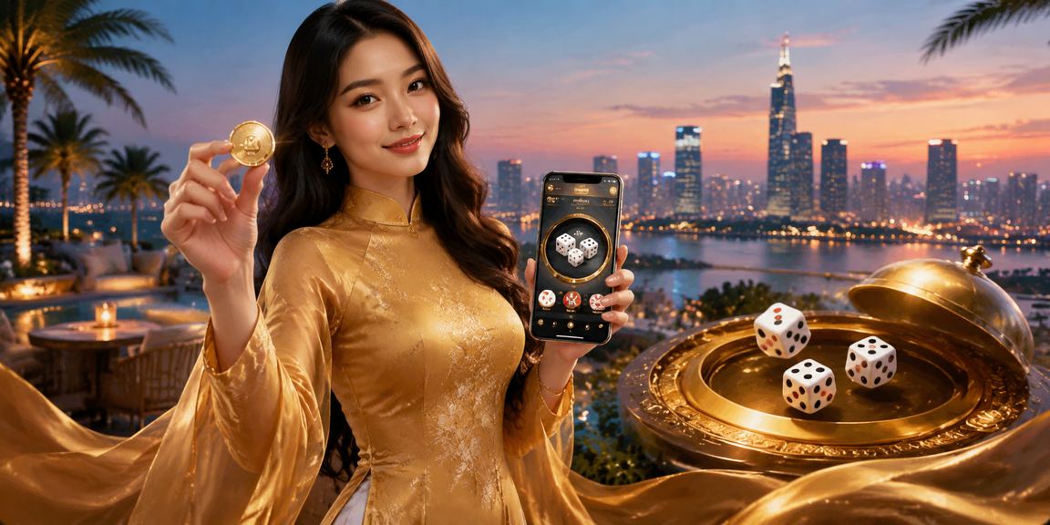 Người chơi tài xỉu tại Hồ Chí Minh trong trang phục áo dài truyền thống